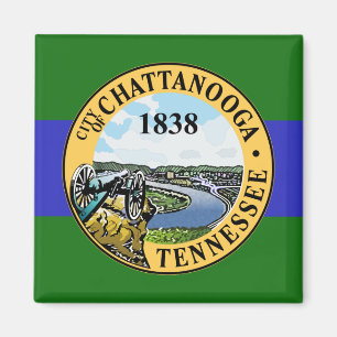 Flagge von Chattanooga, Tennessee Magnet
