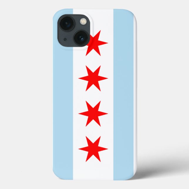Flagge von Chicago Case-Mate iPhone Hülle (Rückseite)