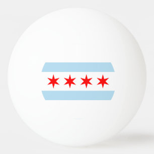 Flagge von Chicago, Illinois Ping-Pong Ball