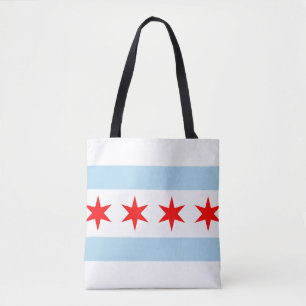Flagge von Chicago, Illinois Tasche