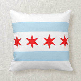 Flagge von Chicago, Illinois-Throw-Kissen Kissen