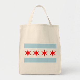 Flagge von Chicago, Illinois Tragetasche