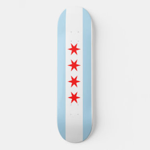 Flagge von Chicago Skateboard