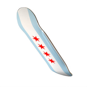 Flagge von Chicago-Skateboard Skateboard