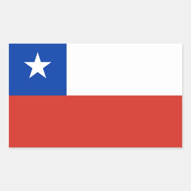 Flagge von Chile Aufkleber (Vorderseite)