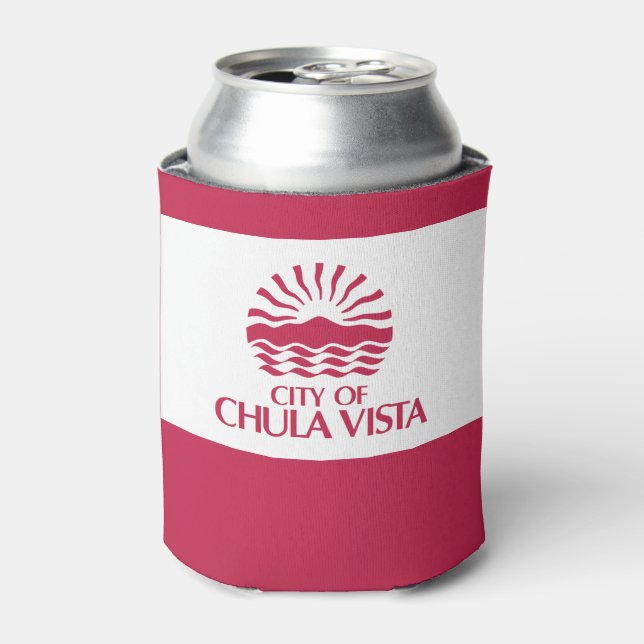 Flagge von Chula Vista, Kalifornien Dosenkühler (Kanne Vorderseite)