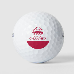 Flagge von Chula Vista, Kalifornien Golfball