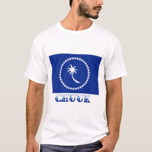Flagge von Chuuk, mit Namen T-Shirt