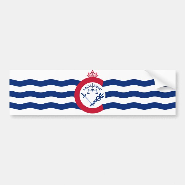 Flagge von Cincinnati (Ohio) Autoaufkleber (Vorne)