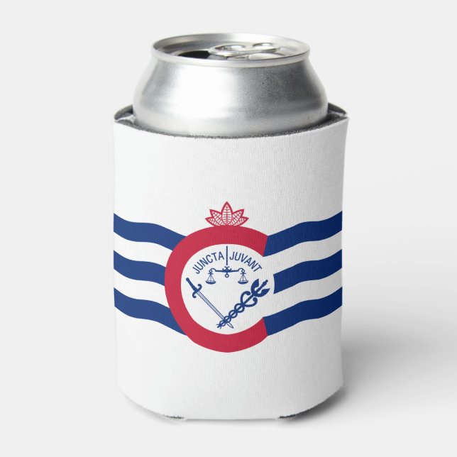 Flagge von Cincinnati, Ohio Can Cooler Dosenkühler (Kanne Vorderseite)