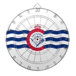 Flagge von Cincinnati (Ohio) Dartscheibe