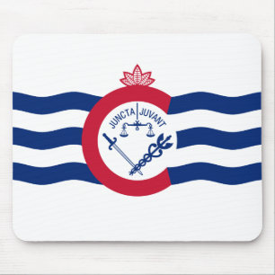 Flagge von Cincinnati, Ohio Mauspad