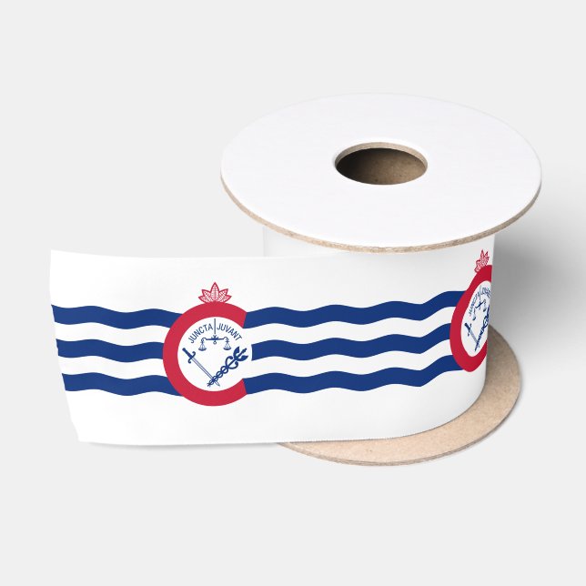 Flagge von Cincinnati (Ohio) Satinband (Spule)