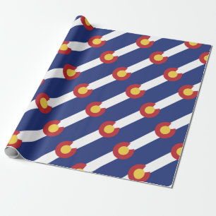 Flagge von Colorado Geschenkpapier