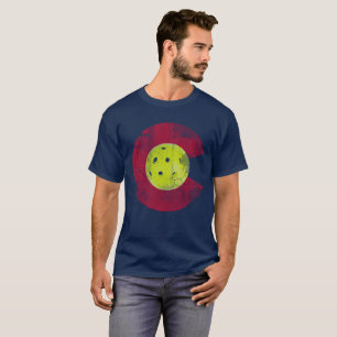 Flagge von Colorado Pickleball T-Shirt