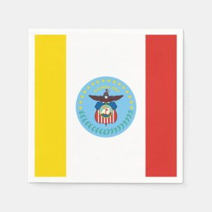 Flagge von Columbus, Ohio Papier Servietten