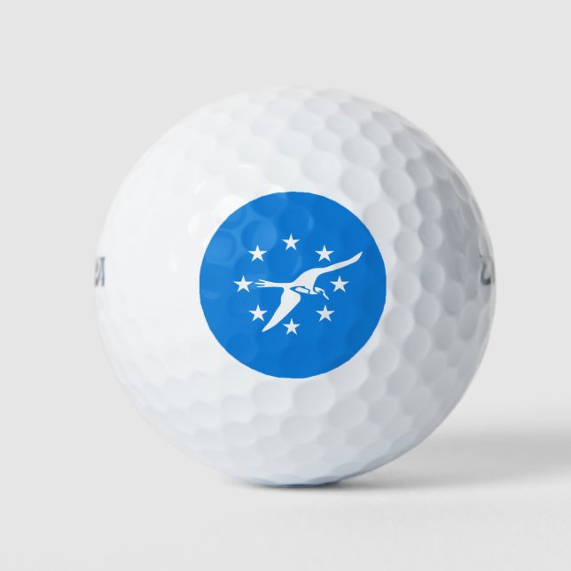 Flagge von Corpus Christi, Texas Golfball (Vorderseite)