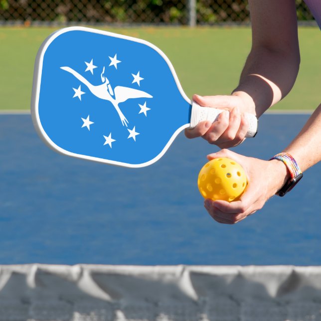 Flagge von Corpus Christi, Texas Pickleball Schläger (InSitu)