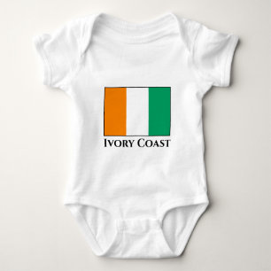 Flagge von Côte d'Ivoire Baby Strampler