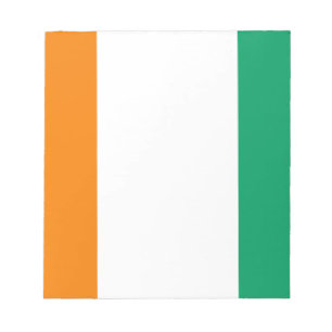 Flagge von Côte d'Ivoire - Drapeau de la Côte d'Iv Notizblock