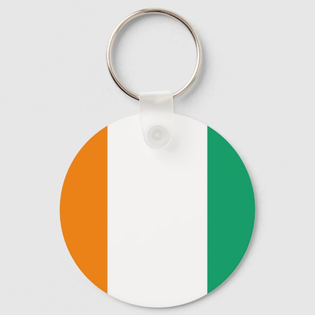 Flagge von Côte d'Ivoire - Drapeau de la Côte d'Iv Schlüsselanhänger (Vorderseite)