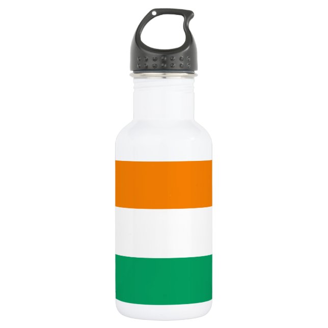 Flagge von Côte d'Ivoire Edelstahlflasche (Vorderseite)