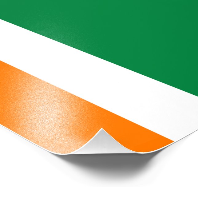 Flagge von Côte d'Ivoire Fotodruck (Ecke)