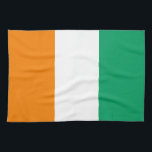 Flagge von Côte d'Ivoire Geschirrtuch<br><div class="desc">Patriotische Flagge der Elfenbeinküste.</div>
