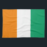 Flagge von Côte d'Ivoire Geschirrtuch<br><div class="desc">Patriotische Flagge der Elfenbeinküste.</div>