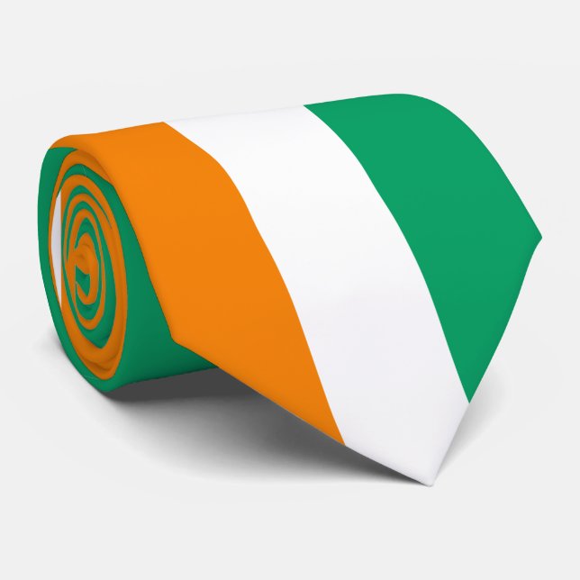 Flagge von Côte d'Ivoire Krawatte (Gerollt)