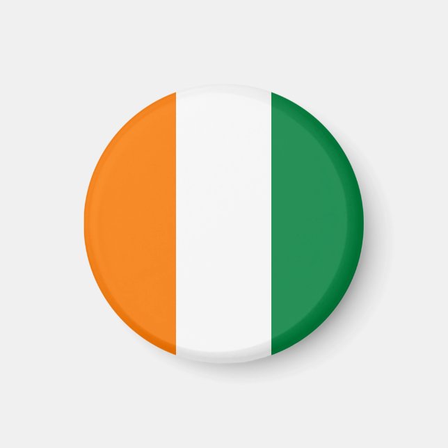 Flagge von Côte d'Ivoire Magnet (Vorne)