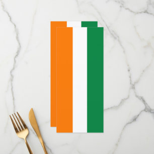 Flagge von Côte d'Ivoire Menükarte