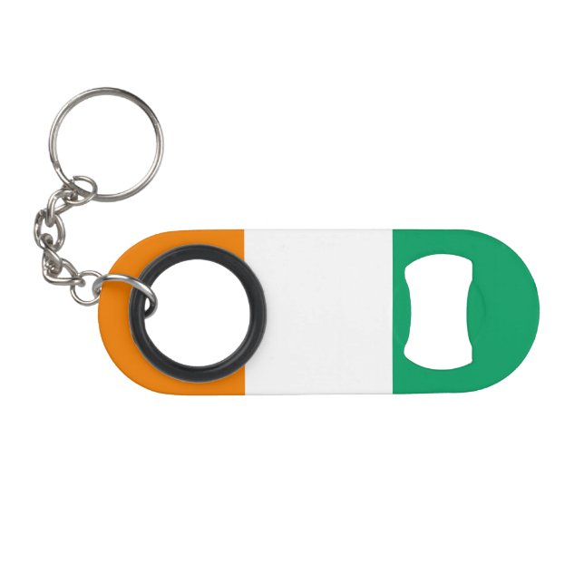 Flagge von Côte d'Ivoire Mini Flaschenöffner (Vorderseite (Horizontal))