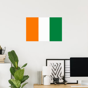 Flagge von Côte d'Ivoire Poster