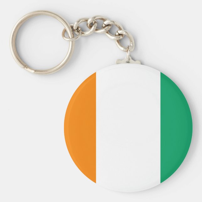 Flagge von Côte d'Ivoire Schlüsselanhänger (Vorne)