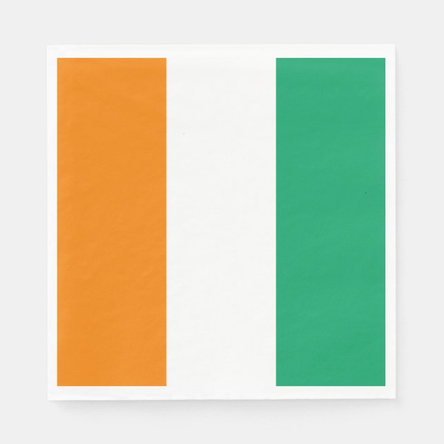 Flagge von Côte d'Ivoire Serviette (Vorderseite)