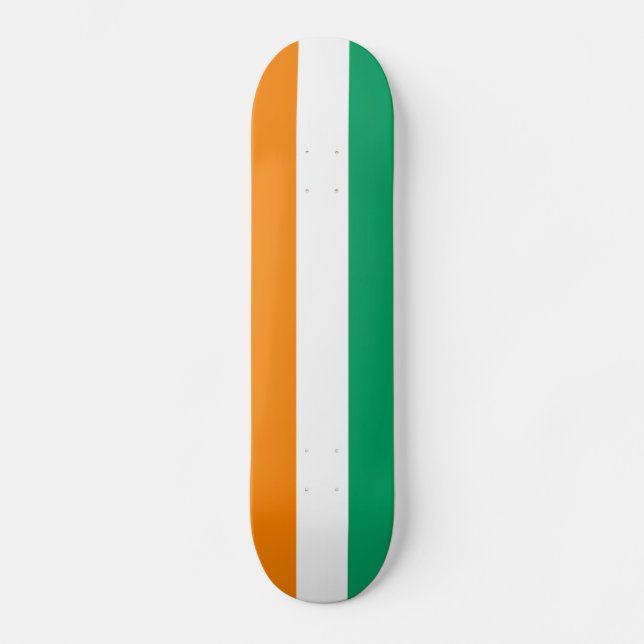 Flagge von Côte d'Ivoire Skateboard (Vorderseite)
