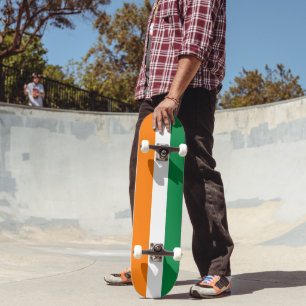 Flagge von Côte d'Ivoire Skateboard