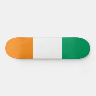 Flagge von Côte d'Ivoire Skateboard