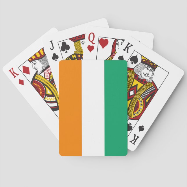 Flagge von Côte d'Ivoire Spielkarten (Rückseite)