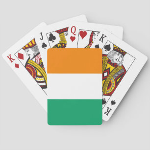Flagge von Côte d'Ivoire Spielkarten