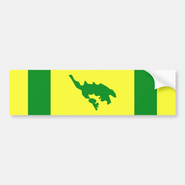 Flagge von Culebra, Puerto Rico Autoaufkleber (Vorne)