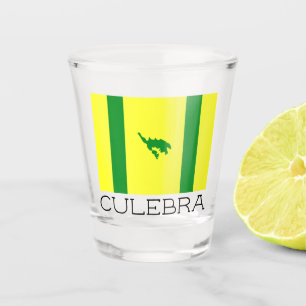 Flagge von Culebra, Puerto Rico Schnapsglas