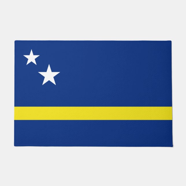 Flagge von Curaçao Fußmatte (Vorderseite)