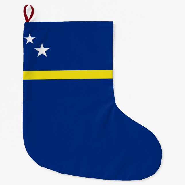 Flagge von Curaçao Großer Weihnachtsstrumpf (Vorderseite)