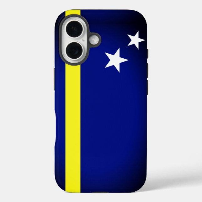 Flagge von Curaçao iPhone 16 Hülle (Rückseite)
