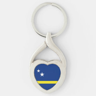 Flagge von Curaçao Schlüsselanhänger