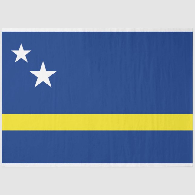Flagge von Curaçao Seidenpapier (Vorderseite)