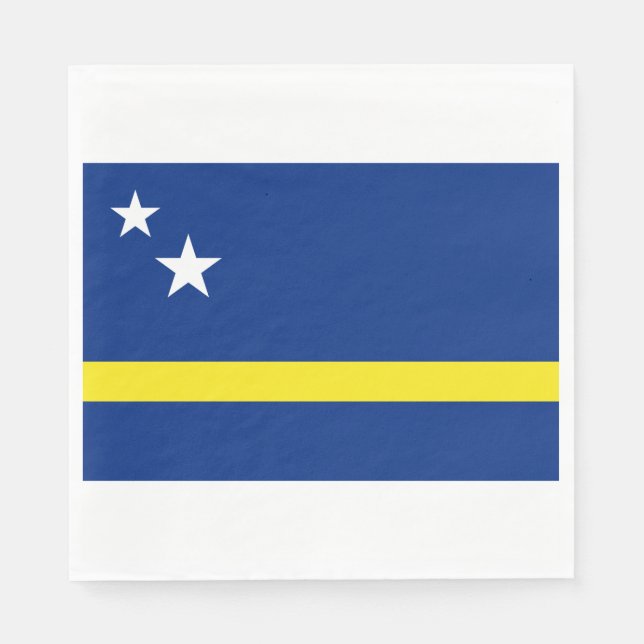 Flagge von Curaçao Serviette (Vorderseite)