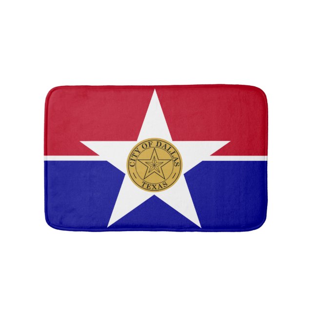 Flagge von Dallas, texanische Badematte (Vorderseite)
